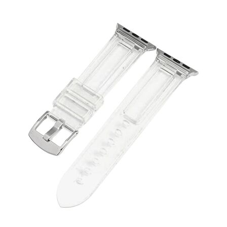 E2M Apple Watch Uyumlu 38-40mm KRD-23 Transparent Şeffaf 