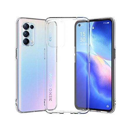 BİKAPAK ECO SİLİKON OPPO RENO 5 ŞEFFAF KAPAK