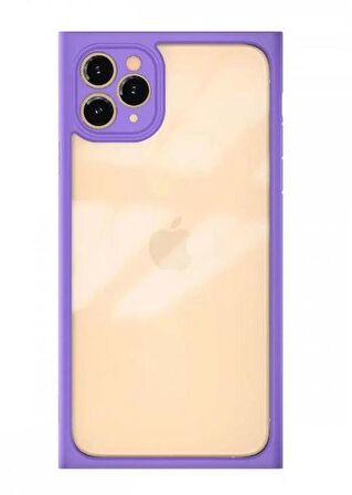 BİKAPAK ELIT CUBE IPHONE 12 PRO LİLA KAPAK