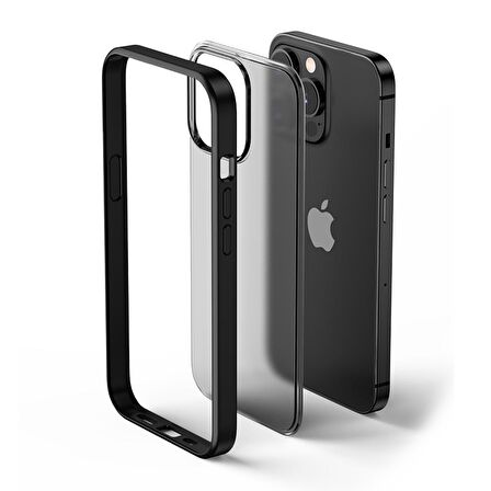 BİKAPAK ELIT ENIGMA IPHONE 13 PRO MAX SİYAH KAPAK