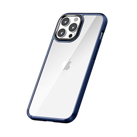 BİKAPAK ELIT CRYSTAL IPHONE 13 PRO MAVİ KAPAK