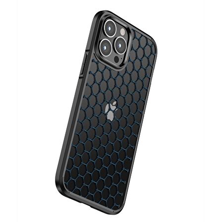 BİKAPAK ELIT CRYSTAL IPHONE 13 PRO MAVİ KAPAK