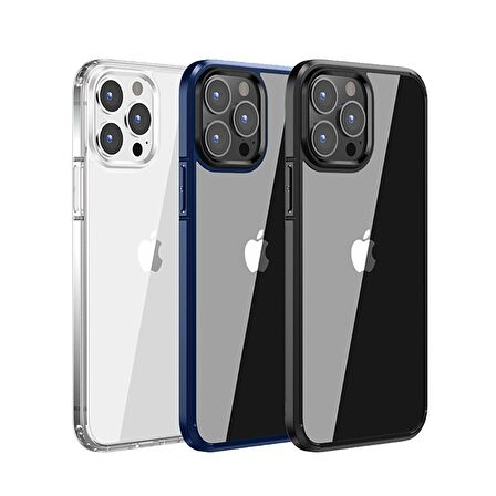 BİKAPAK ELIT CRYSTAL IPHONE 13 PRO MAVİ KAPAK