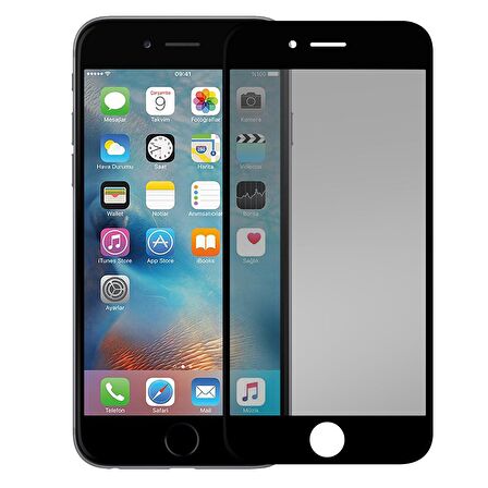 BİNANO 3D MATTE IPHONE 7/8/SE SIYAH CAM EKRAN KORUYUCU