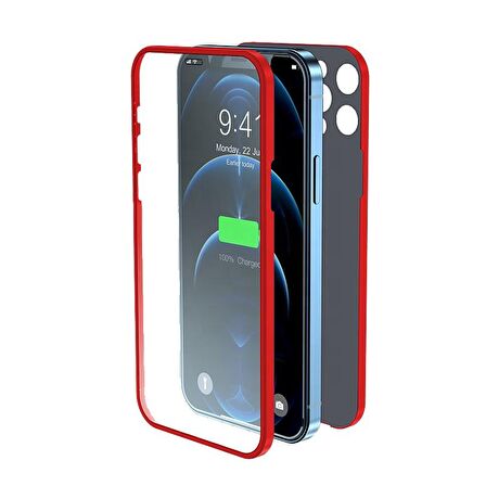 BİKAPAK PRO 360 IPHONE 13 PRO KIRMIZI KAPAK
