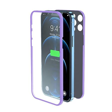 BİKAPAK PRO 360 IPHONE 13 PRO MOR KAPAK