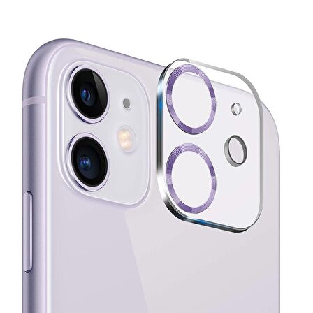 BİNANO IPHONE 11/12 MİNİ 3D PRO LİLA CAMERA KORUYU