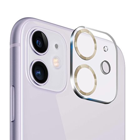 BİNANO IPHONE 11/12 MİNİ 3D PRO RETRO GOLD CAMERA 