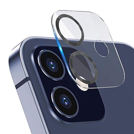 BİNANO IPHONE 12 3D PRO SİYAH CAMERA KORUYUCU