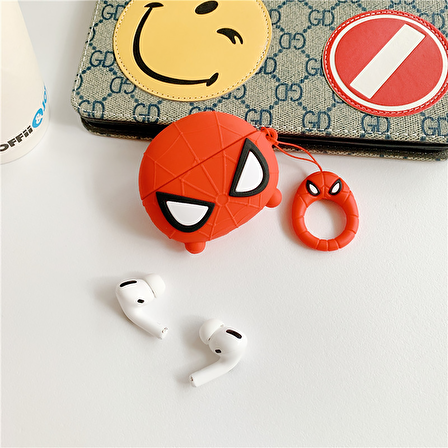 E2M AIRPODS PRO KILIF SPIDERMAN KIRMIZI