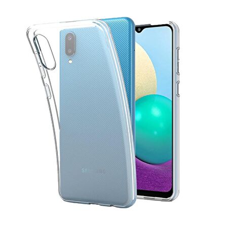 BİKAPAK ECO SİLİKON SAMSUNG A02 ŞEFFAF KAPAK