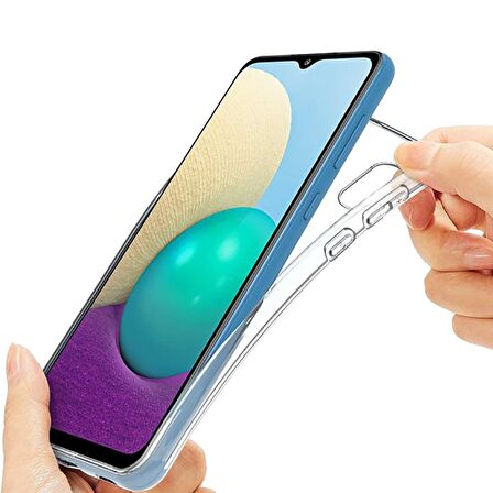 BİKAPAK ECO SİLİKON SAMSUNG A02 ŞEFFAF KAPAK