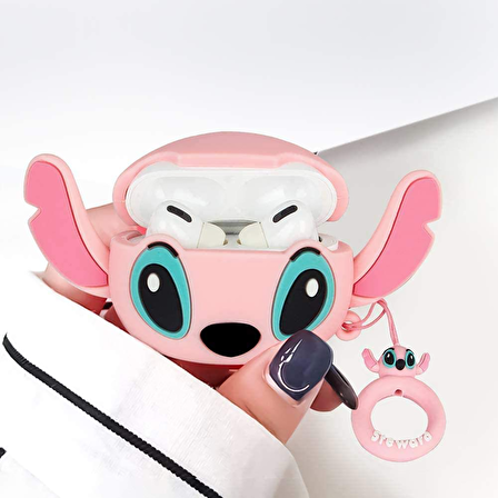 E2M AIRPODS PRO KILIF STITCH PEMBE