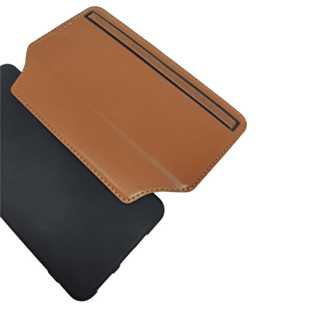 BİKAPAK SPORT IPHONE 13 PRO MAX KAHVERENGİ CÜZDAN 