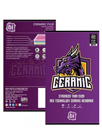 BİNANO CERAMIC MATTE SAMSUNG A73 EKRAN KORUYUCU