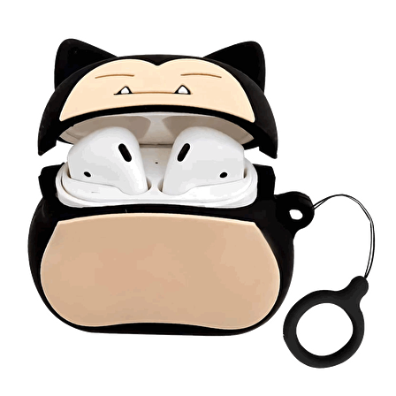 E2M AIRPODS 1-2 KILIF SNORLAX SİYAH