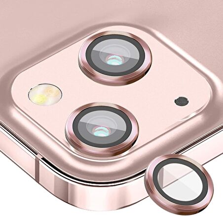 Binano Metal Ring Iphone 13 Pro/13 Pro Max Rose Gold Kamera Koruyucu