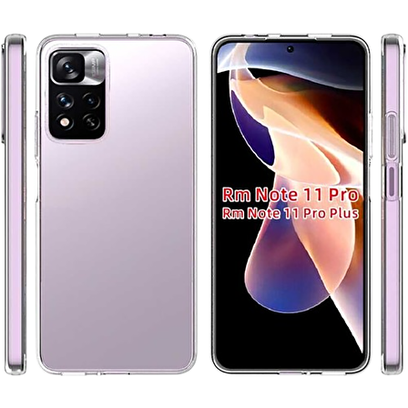 BİKAPAK ECO SİLİKON XIAOMI REDMI NOTE 11 PRO ŞEFFAF KAPAK
