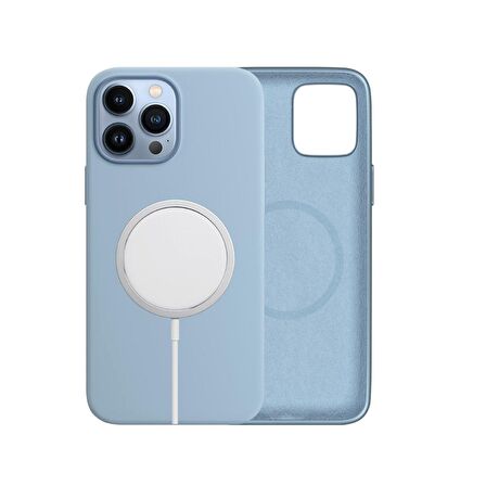 BİKAPAK MAGSENSE IPHONE 13 PRO MAX BLUE FOG KAPAK
