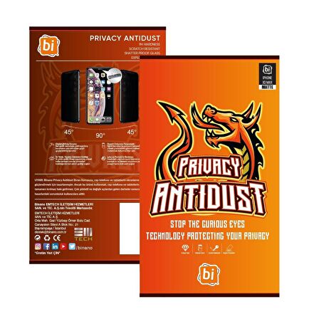 BİNANO PRIVACY ANTIDUST MATTE IPHONE 14 PLUS EKRAN