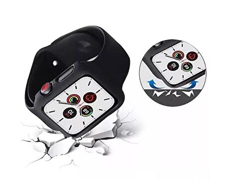 BİNANO Apple Watch Uyumlu 44MM SENSE KASA VE EKRAN KORUYUCU LİLA 