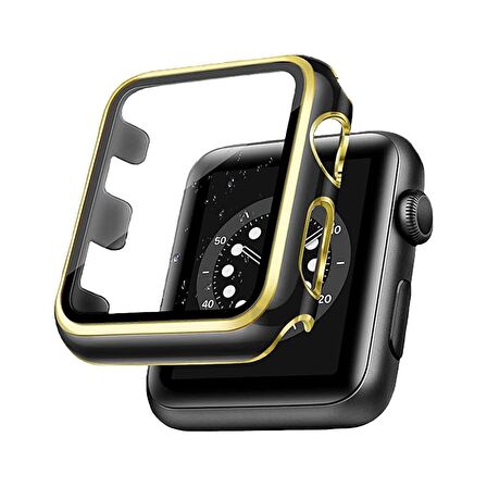 E2M Apple Watch Uyumlu 40MM STAR KASA VE EKRAN KORUYUCU GOLD 