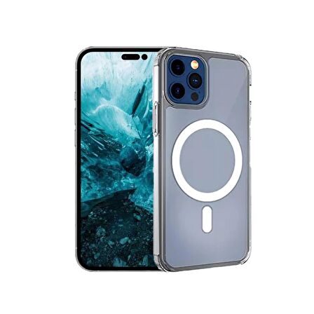BİKAPAK MAGSAFE AIR IPHONE 14 PRO ŞEFFAF KAPAK