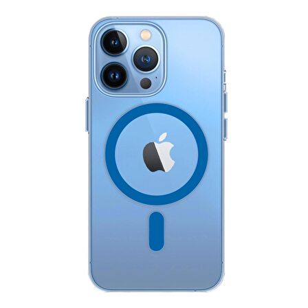 BİKAPAK MAGPRO IPHONE 14 PRO MAX MAVİ KAPAK