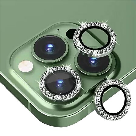 BİNANO IPHONE 14 PRO/14 PRO MAX TAŞLI KOYU YEŞİL K