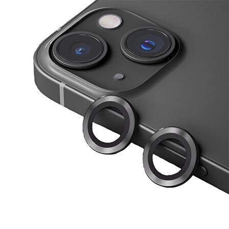 BİNANO METAL RİNG IPHONE 14/14 PLUS SİYAH KAMERA K