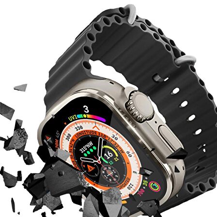 BİNANO APPLE WATCH ULTRA 49MM METAL ÇERÇEVELİ EKRA