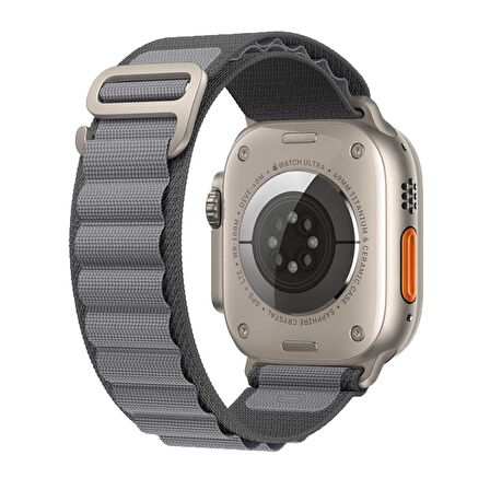 E2M Apple Watch Uyumlu 38-40-41MM KRD-26 ALPINE GRİ KORDO 