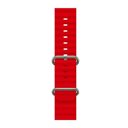 E2M Apple Watch Uyumlu 38-40-41MM KRD-28 OCEAN KIRMIZI KO 
