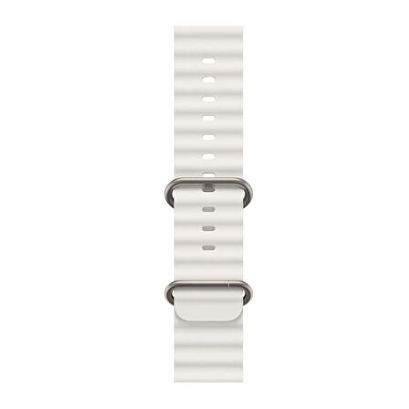 E2M Apple Watch Uyumlu 38-40-41MM KRD-28 OCEAN BEYAZ KORD 