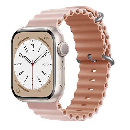 E2M Apple Watch Uyumlu 38-40-41MM KRD-28 OCEAN ÇİFT RENKL 
