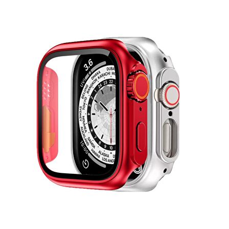 BİNANO Apple Watch Uyumlu 40MM ULTRA DÖNÜŞTÜRÜCÜ KIRMIZI 