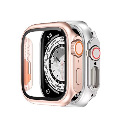 BİNANO Apple Watch Uyumlu 44MM ULTRA DÖNÜŞTÜRÜCÜ ROSE GOL 