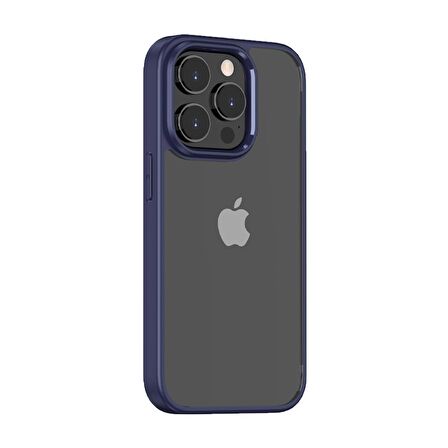 BİKAPAK ELIT CRYSTAL IPHONE 15 PRO MAX MAVİ KAPAK