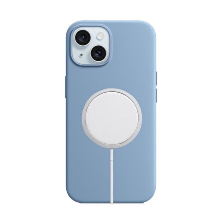 BİKAPAK MAGSENSE IPHONE 15 LIGHT BLUE KAPAK