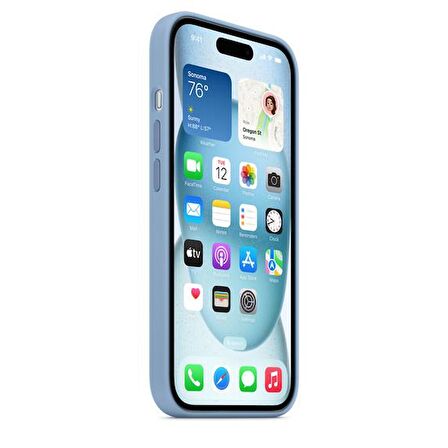 BİKAPAK MAGSENSE IPHONE 15 LIGHT BLUE KAPAK