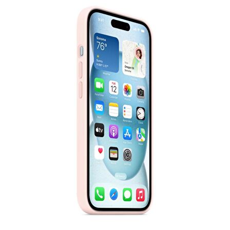 BİKAPAK MAGSENSE IPHONE 15 PINK WHITE KAPAK