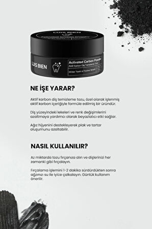 Aktif Karbon Diş Temizleme Tozu 50 gr