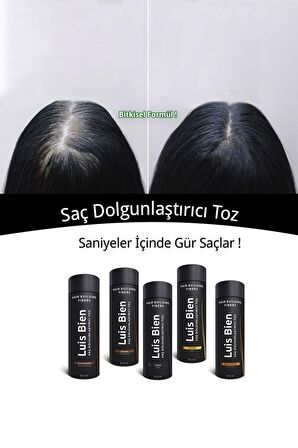 Saç Dolgunlaştırıcı Toz Fiber - Siyah