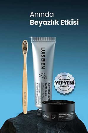 Luis Bien Diş Beyazlatma Seti + Bambu Diş Fırçası