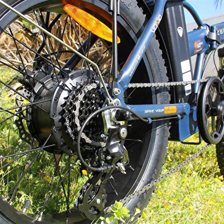 Corelli Voniq 20 Jant 42 Folding Fat Bike Elektrikli Bisiklet Lacivert