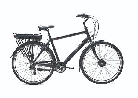 CORELLİ ALVIEN ELEKTRİKLİ ERKEK ŞEHİR BİSİKLET 53CM V 28 JANT 7 VİTES SİYAH