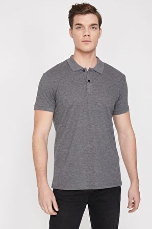 Erkek Mavi Polo Yaka T-Shirt 9YAM12133LK