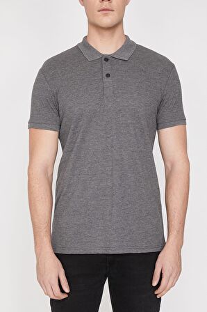 Erkek Mavi Polo Yaka T-Shirt 9YAM12133LK