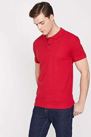 Erkek Mavi Polo Yaka T-Shirt 9YAM12133LK