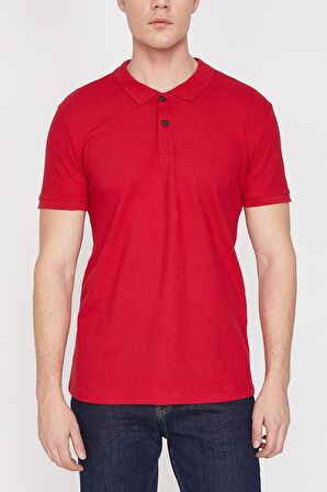 Erkek Mavi Polo Yaka T-Shirt 9YAM12133LK